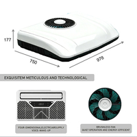 Nouveau climatiseur de toit électrique universel pour camping-car, 12V/24V DC, pour refroidissement et chauffage, adaptable et améliorable