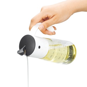 Nuovo Design: Dispenser per Olio <span class=keywords><strong>e</strong></span> <span class=keywords><strong>Aceto</strong></span> da Cucina in Vetro da 360ml con Tappo in Plastica a Gravità - Product Image 2