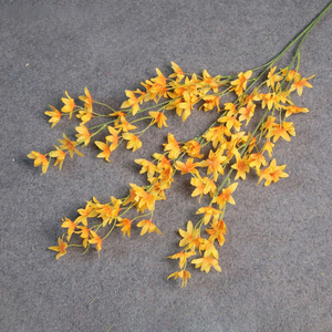 ของตกแต่งโต๊ะงานแต่งทำจากผ้าไหมเทียมสีส้มเหมือนจริงกุหลาบดอกบัวดีไซน์ทันสมัยคุณภาพสูงสำหรับวันแม่ - Product Image 5