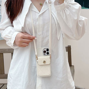 Camelia portafoglio porta carte tracolla cinturino in pelle TPU <span class=keywords><strong>tinta</strong></span> <span class=keywords><strong>unita</strong></span> custodia del telefono per iPhone 16 Promax 14 Plus 13 Pro 12 17 - Product Image 5