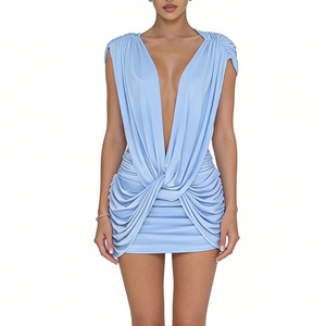 เดรสสั้นรัดรูปเว้าหลังลึกสำหรับผู้หญิง ชุดเดรสเซ็กซี่สำหรับงานปาร์ตี้ แฟชั่นชุดเดรสผู้หญิง - Product Image 1