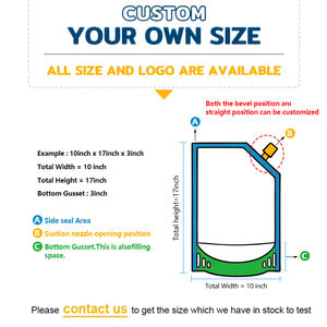 שקית מיץ אבטיח עם פיה משופעת, ניתנת להתאמה אישית, ידידותית לסביבה, אטומה לדליפות, לאריזת נוזלים - Product Image 2