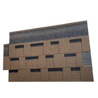 Genteng Atap Modern Berlapis Aspal Arsitektural Fiberglass 3-Tab Tugas Berat Tahan Api Tahan Air Tahan Angin