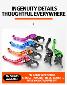 Leviers <span class=keywords><strong>de</strong></span> <span class=keywords><strong>frein</strong></span> et d'embrayage pliables pour moto, colorés, réglables (gauche/droite), universels, en aluminium, pour <span class=keywords><strong>course</strong></span>, avec pompe <span class=keywords><strong>de</strong></span> <span class=keywords><strong>frein</strong></span> hydraulique - Product Image 2