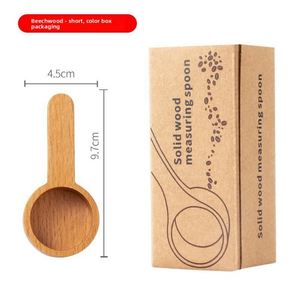 Factory Solid Wood Coffee <b>Measuring</b> <b>Spoon</b>, Walnut Beans Scoop Simple Style Coffee Powder Dose <b>Spoon</b> With Handle for Home Barista - Product Image 3