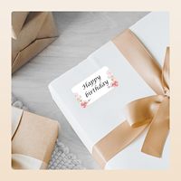 Máquina impresora de etiquetas de nuevo diseño, papel de impresión de etiquetas adhesivas de flores para botellas de alimentos, tarros sellados