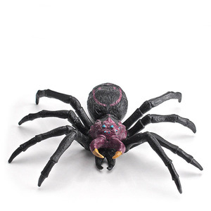 Ragno velenoso simulazione realistica insetti selvatici modelli di ragno animale blu grigio grandi scherzi ragno ornamenti statici - Product Image 1