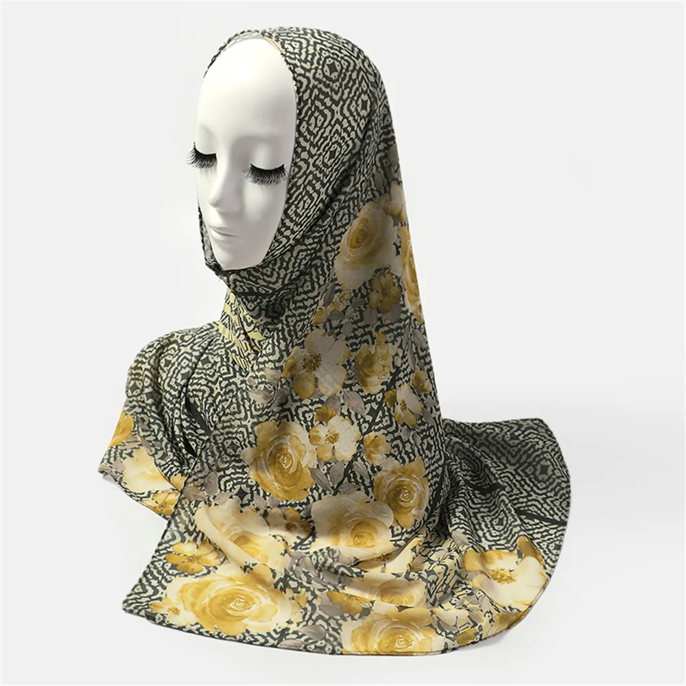 2012 élégant texture mousseline de soie cils mode musulman malaisie 110*110cm carré hijab écharpe soie tudung bawal froissé