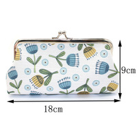 Logo Kustom 6 Inci Kantong Koin Lucu Dompet Wanita Kunci Tas Kosmetik Gesper Tas Clutch Tas Lipstik Penutupan Snap