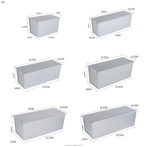 Molde para pan <span class=keywords><strong>Pullman</strong></span> rectangular XLT con tapa, caja de molde para pan tostado de acero de aluminio, caja para hornear panadería comercial de varios tamaños, Pan-900g - Product Image 6