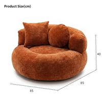 Fauteuil canapé en éponge de luxe sur mesure, style Mid-century, pour intérieur/balcon, vente en gros usine