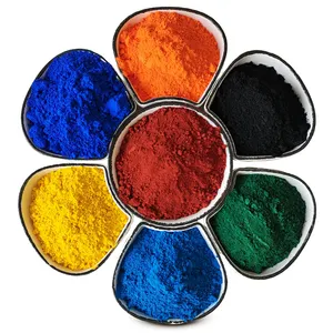 Boya için organik Pigment rengi renkli Pigment Fe2O3 kırmızı demir oksit tozu