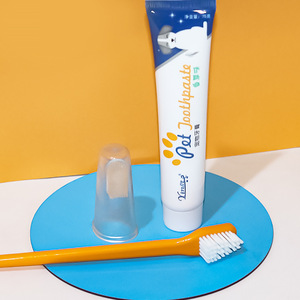 Ensemble de brosses à dents pour animaux de compagnie, 3 pièces, saveur de bœuf, saveur de vanille, dentifrice pour chiens et chats, produits de nettoyage et de toilettage pour soins buccaux - Product Image 3