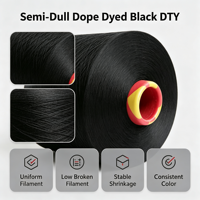 Filament texturé en polyester DTY 450D 144F DDB HIM AA pour le tricot, le tissage et la couture