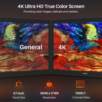 Kamvas Pro 27 Tablet Sketsa Digital Besar untuk Desain 3D, Kit Tablet Grafis Profesional dengan Pena Digital
