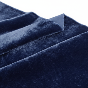 ผ้ากำมะหยี่โพลีเอสเตอร์100% กว้าง145ซม. สีฟ้าเป็นมิตรกับสิ่งแวดล้อมสำหรับชุดแต่งงานเสื้อผ้ากระเป๋าทำโดย MTG - Product Image 1