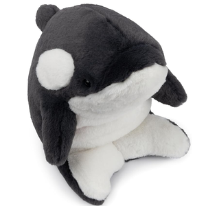 Su misura realistico balena nera Orca peluche Premium farcito animale oceanico per bambini di età 3 + all'ingrosso giocattoli di peluche balena - Product Image 1