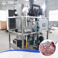 Máquina de hielo en tubo sólido de 30 toneladas 10t CBFI para bebidas frías