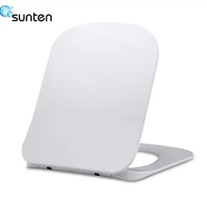 Sunten SU029 כיסוי מושב אסלה מודרני בצורת ריבוע חומר אוריאה עם שחרור מהיר וסגירה רכה עיצוב דק לשימוש בחדר האמבטיה