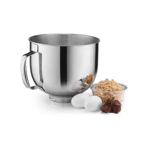 kitchen baking cake flour salad serving deep metal stand blender mixer accessories 304 stainless steel mixing bowl