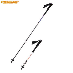 Trekking Pole Light Randonnée Marche Camping Télescopique En Fiber De Carbone Meilleure Vente En Plein Air EVA Trépied <span class=keywords><strong>Baton</strong></span> 3 Pièces 3 Sections 135 - Product Image 6