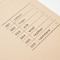 Carpeta Manila Personalizada para Estudio de Diseño, Organizador de Archivos de Papel para Almacenamiento de Muestras de Tela e Índice de Mesa