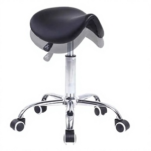 Chaise de barbier réglable en cuir noir de haute qualité, rotative à 360 degrés, portable, idéale pour les salles de sport, les salons de beauté, les écoles, les hôpitaux - Product Image 2