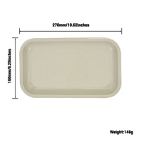 Plateau à roulettes pour cigarettes en plastique biodégradable avec logo personnalisé plateau ovale pour tabac de service assiettes alimentaires écologiques pour usage domestique