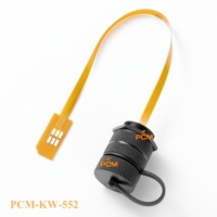 Connecteur de panneau étanche IP67 avec rallonge de fente pour carte SIM mini 0,2 m, câble FPC et capuchon en aluminium pour boîtiers extérieurs