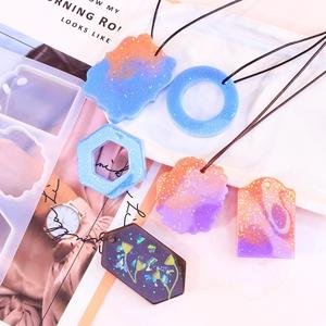 M40753 Pendentif Collier Pull Tablettes de Cire Irrégulières <span class=keywords><strong>Moule</strong></span> Ornement Os Rond <span class=keywords><strong>Moule</strong></span> Résine Silicone - Product Image 1