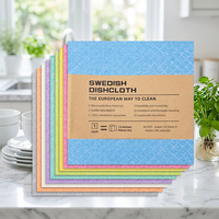 Chiffon de cuisine en cellulose de pâte de bois en gros, écologique, compostable, réutilisable