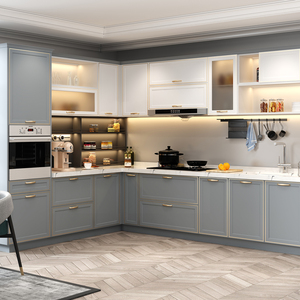 Armoire modulaire en acier inoxydable Armoire de cuisine haut de gamme intelligente et moderne pour la maison et la cuisine - Product Image 6