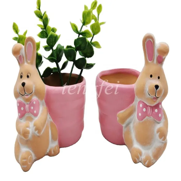 Creativo di ceramica vaso di fiori coperta traspirante creativo nuovo animale bello vaso di fiori di ceramica