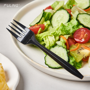 ส้อมพลาสติกแบบใช้แล้วทิ้งน้ำหนักปานกลางเครื่องเงินพลาสติกสีขาวแบบกำหนดเองได้ - Product Image 3