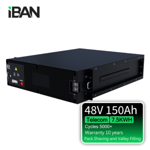 แบตเตอรี่ลิเธียมอัจฉริยะแบบกำหนดเองสำหรับการสื่อสาร 48v 150ah แบตเตอรี่ลิเธียมไอออนสำหรับโทรคมนาคม ขายดี - Product Image 3