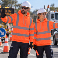 Vêtements de travail réfléchissants EN20471 pour la logistique ferroviaire, les ports, les aéroports, les mines, les travailleurs lourds, uniforme de travail haute visibilité, sweat-shirt de sécurité