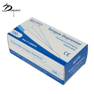 Groothandel Dragoart Tattoo Accessoires 100 Stks/doos Wegwerp Gesteriliseerde Tong Depressor Voor Dip Houten Tattoo Tong Spatel - Product Image 1