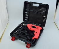 Coffret d'outils très demandé pour mécanicien, 28 pièces, avec têtes de meulage, perceuse électrique et kit de jardinage