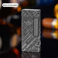 Briquet à huile rétro vintage mécanique, personnalisé, de luxe, en métal, coupe-vent, cool et unique, au kérosène