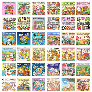 Libro de Colorear para Adultos y <span class=keywords><strong>Adolescentes</strong></span> de 48 Páginas con Adorables Personajes de Animales, Fácil de Usar - Product Image 2