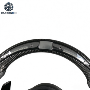Volante Deportivo de Fibra de Carbono con LED para C63/E63/W213/W204/W205/G55/CLA45/W231/W172/W218/W166 - Empuñadura de 40 mm - Product Image 6