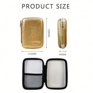 Estuche de Maquillaje Profesional Personalizado, Rígido, Amarillo, de EVA, Bolsa de Transporte Portátil de PU para Viajes y Almacenamiento de Cosméticos, Impermeable - Product Image 4
