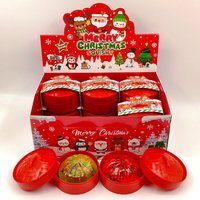 Jouet anti-stress souple en TPR en forme de boulette de Noël, jouet sensoriel à presser, boîte mystère surprise, cadeau pour enfant et adulte, vente en gros