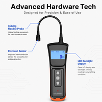 Détecteur de fuite de gaz combustible portable HIREP avec sonde flexible col de cygne IP65 ATEX pour alarme de fuite de gaz naturel
