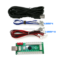 Panneau de commande d'arcade d'encodeur de console USB Zero Delay Mini Stick pour PC Mame Games for Coin Pusher LED Lights Botones Led Made