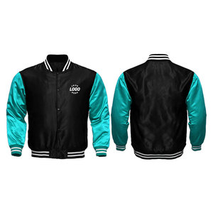 Chaqueta Varsity de Satén para Hombre, Estilo Moderno, Personalizada, a la Moda, al por Mayor, Chaqueta Lisa para Hombre - Product Image 4