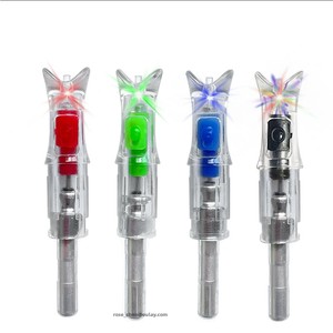 2024 nouveau LED flèche encoches chaîne automatiquement éclairée en fibre de verre carbone flèche 6.2/5.2/7.6mm encoches chasse nocturne Anti - Product Image 4