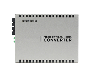 Convertidor de Medios de Fibra Óptica SC de 1 Puerto RJ45 10/100/1000M + 1 Puerto Uplink 1000M con Certificación CCC, CE, FCC, RoHS - Product Image 1
