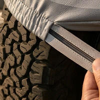 Housse de roue tout-terrain grise, imperméable, anti-poussière, élastique, pour SUV