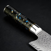 Couteau Santoku XITUO 7 pouces, acier Damas 67 couches, cœur en VG10, couteau de chef japonais, ultra-affûté pour trancher et hacher